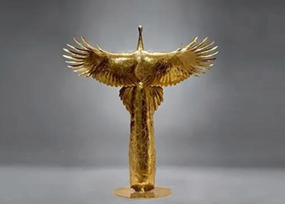 Fiberglas kundengebundene Zahl Zusammenfassungs-dekoratives Metall Wing Angel Sculpture