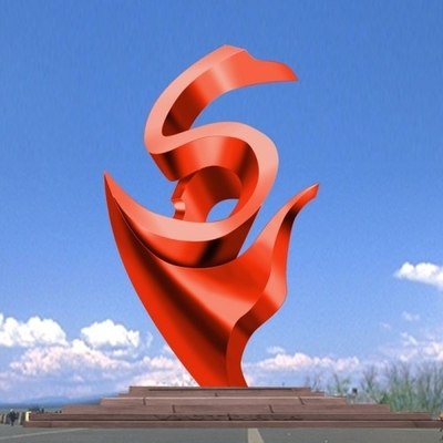 Große zeitgenössische Zusammenfassungs-im Freien dekorative Metallhotel-Skulptur