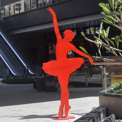 Gehender Mann Art Sculpture Mädchen-Ballett-Tänzer-Sculpture Stainless Steels