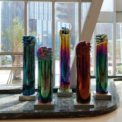 Hotel-moderner Edelstahl Art Sculptures Electroplating fertigte besonders an