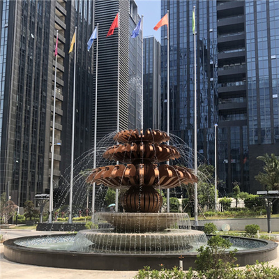 Wasser-Brunnen-Garten im Freien gestaltet Edelstahl-modernes besonders angefertigt