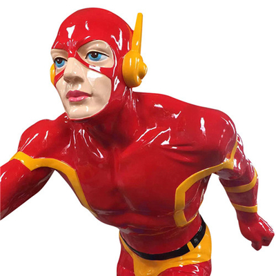Supermann-ikonenhaftes kundenspezifisches hölzernes Skulptur-Fiberglas 200cm für Fenster-Anzeige