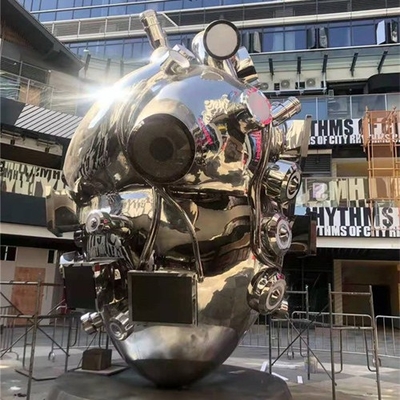Wechselwirkendes Art Heart Shaped Sculpture Stainless-Stahlelektronisches besonders angefertigt