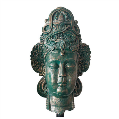 Buddha-Kopf-Bronzegarten-Statuen-Innendekoratives besonders angefertigt
