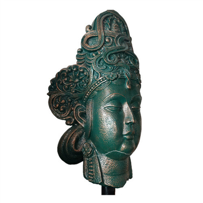 Buddha-Kopf-Bronzegarten-Statuen-Innendekoratives besonders angefertigt