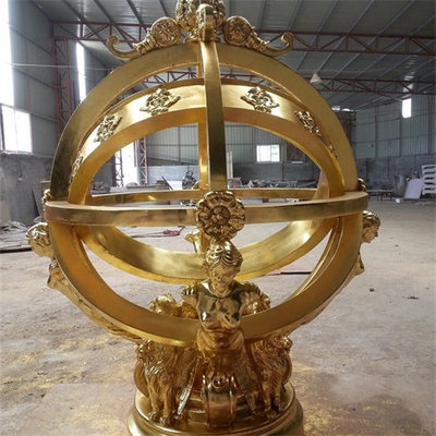 Metallball-Garten-Skulptur Celestial Globe Armillary Sphere Sculptures dekorative