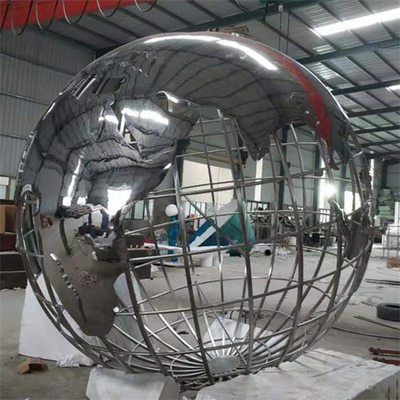 Metallplaneten-Erdskulptur im Freien SS 304 316 für Anzeige