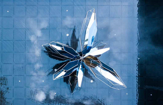 Hotel-Pool-dekorative Metallskulptur zeitgenössischer moderner Art Outdoor Sculpture