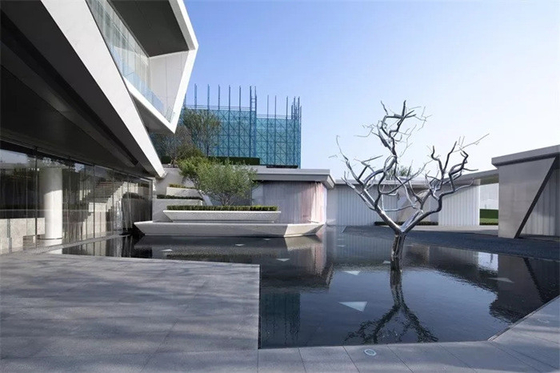 Moderner polierter Art Metal Tree Sculpture Outdoor-Edelstahl für Garten