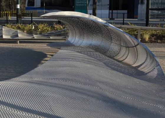 Kundengebundenes großes Edelstahl-Skulptur-Zusammenfassungs-Metallmodernes im Freien