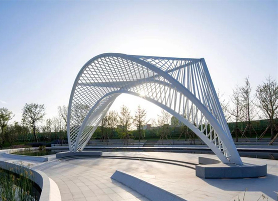 Großer Metallgarten der Weißmetall-gestaltet dekorativer Skulptur-SS besonders angefertigt