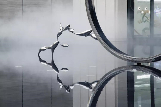 Allgemeines modernes Fisch-Metall Art Sculptures Stainless Steel Decorative fertigte besonders an
