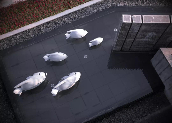 Edelstahl 60cm, die Hauptdekor-Skulpturen Fische asphaltieren, gestalten Garten