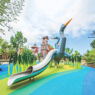 Metallspielplatz-Stahldia Duck Outdoor Garden Sculptures Stainlesss großes