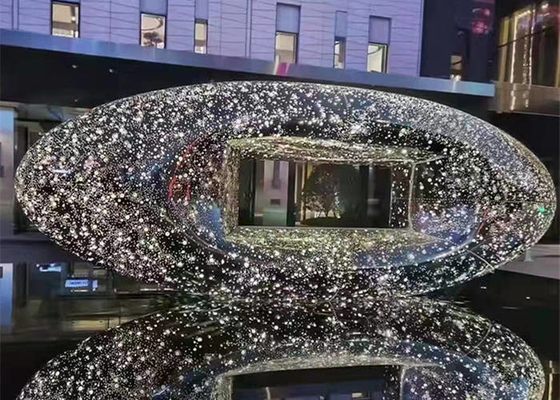 Zusammenfassungs-Metallgarten im Freien gestaltet Art Mirrored SS 316L für Eingang