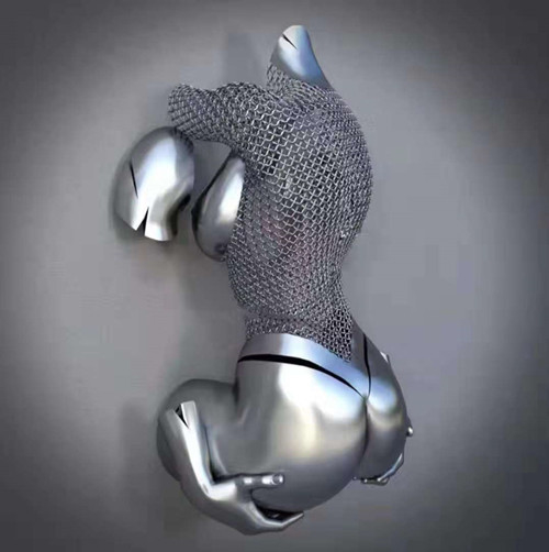 316 304 sexy Stahlkörper-Hauptdekor-Skulpturen für das Hängen an der Wand