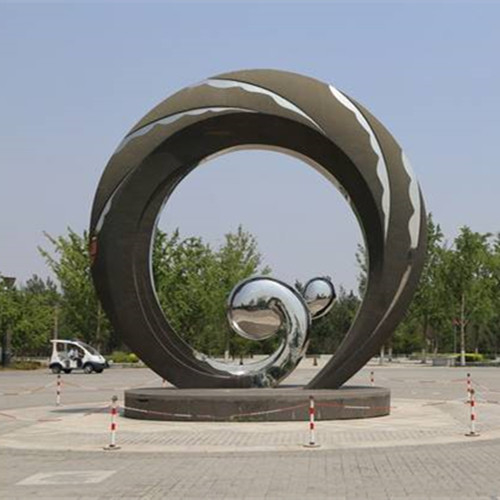 Große geschnitzte Coral Decorative Metal Sculpture für Landschaftsgarten