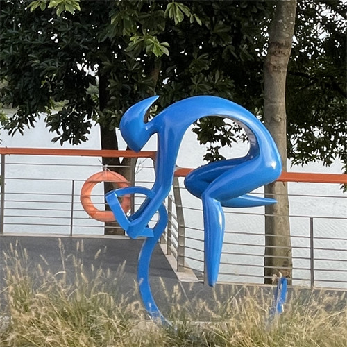 Fahrfahrrad-Malerei-Garten im Freien gestaltet Art Metal Colorful