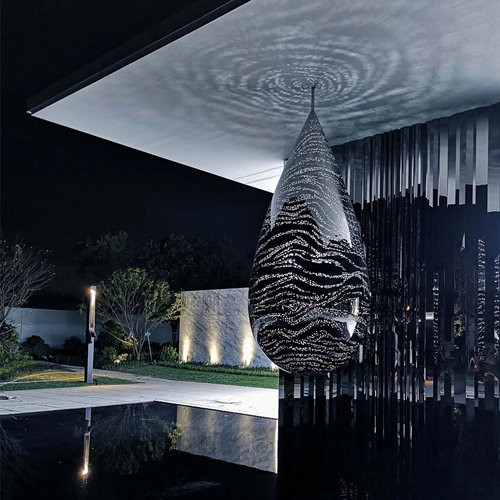 Wasser lässt moderne Art Abstract Metal Sculptures Customized-Größe für Landhaus fallen