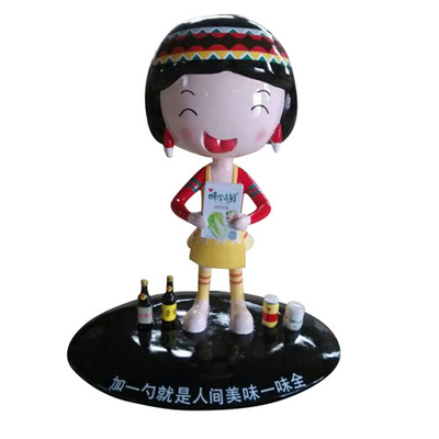 Marken-Bild-kundenspezifische Fiberglas-Skulptur-dekorative Innenpuppe Toy Figurine