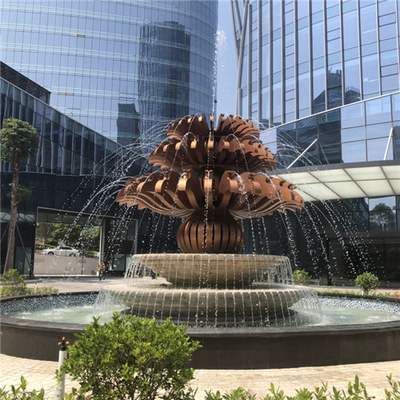 Wasser-Brunnen-Garten im Freien gestaltet Edelstahl-modernes besonders angefertigt