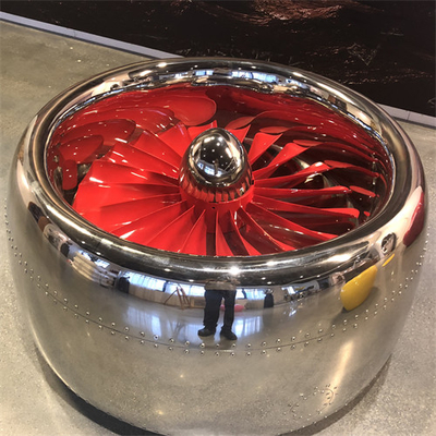 Maschine, die Skulptur-Möbel-Art Mirror Surface Round Stainless-Stahltabelle modelliert