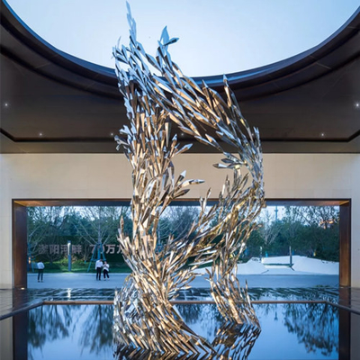 Zeitgenössischer Art Abstract Metal Sculptures Polished SS 316L fertigte besonders an