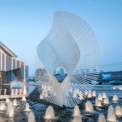 Großes abstraktes dekoratives modernes 316L der Metallskulptur-304 besonders angefertigt