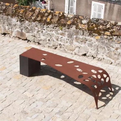 SKULPTUR-Möbel-Kunst Soems Corten Stahl/dekorativer Stuhl im Freien für Park